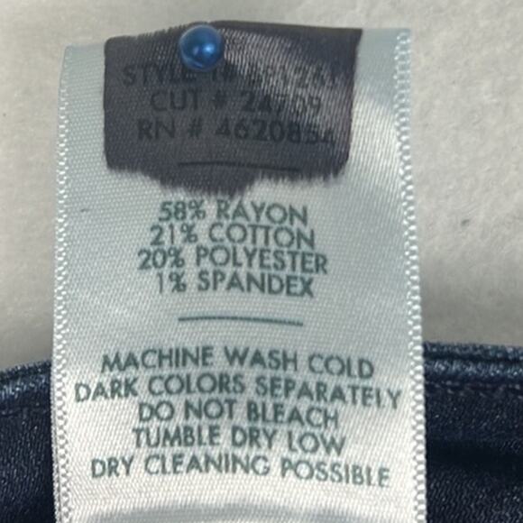 Just Black Women’s Dark Wash Denim Jeans Stretch SZ 11 Skinny Cut Elevated Basic - Picture 10 of 11